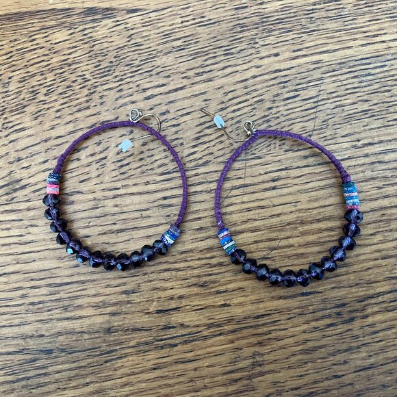 Fun & Colorful Hoop Earrings - Picture 1 of 4